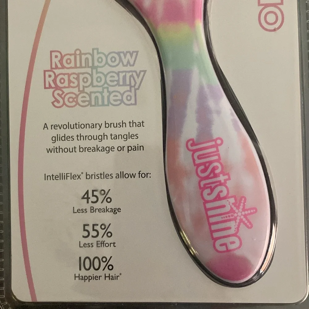 Wet Brush For Justice Tie Dye R Rainbow Raspberry Scented